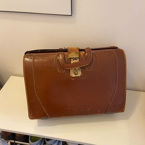 Vintage leather brief case